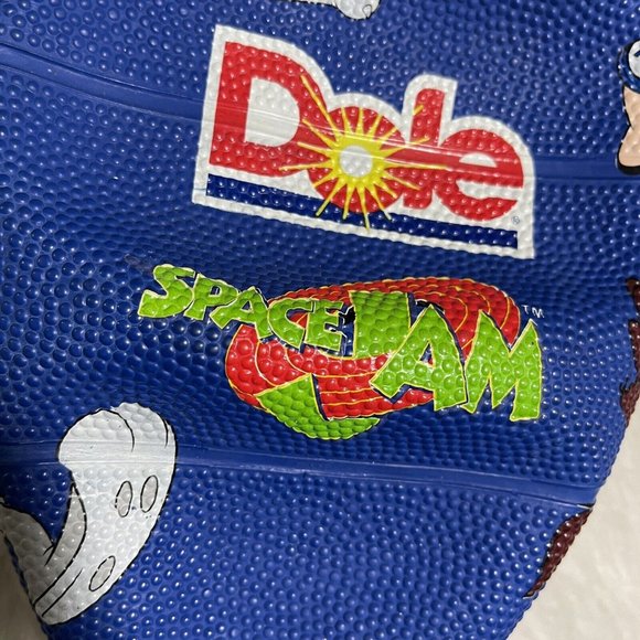 Vtg SPACE JAM Bugs Bunny 1996 Warner Bros Dole Basketball Ball Not Pumped Yet - Picture 5 of 9